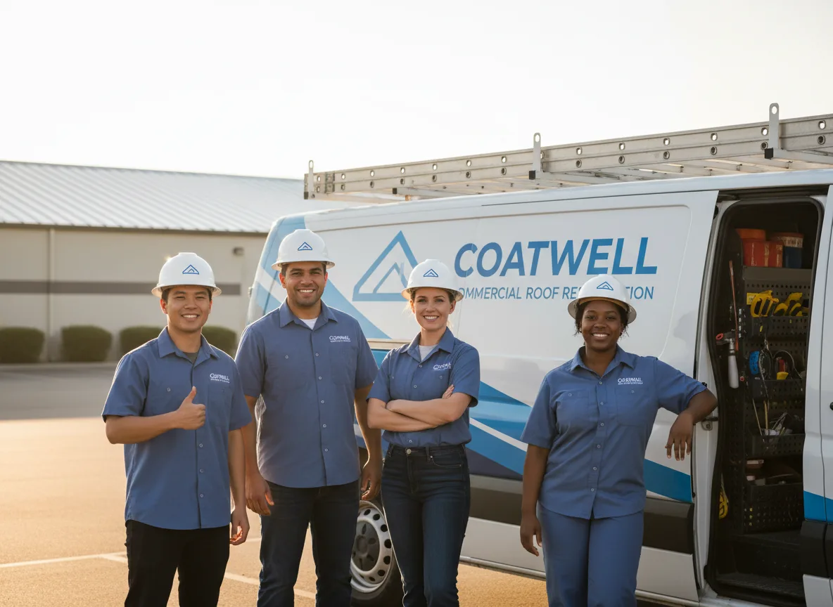 Commercial roof coating company in Caspian, MI